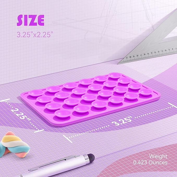 Silicone Phone Sticky Grip, Suction Phone Case Mount for iPhone and Android, Hands-Free Sticky Cell Phone Grip, Mobile Fidget Mirror Holder for Selfies and Videos