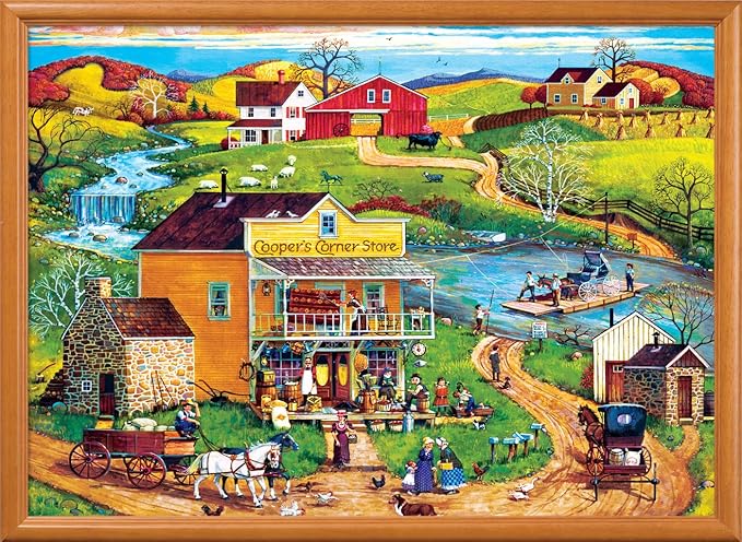 MasterPieces 500 Piece EZ Grip Jigsaw Puzzle for Adults, Family, Or Youth - Cooper's Corner - 19.25"x26.75"