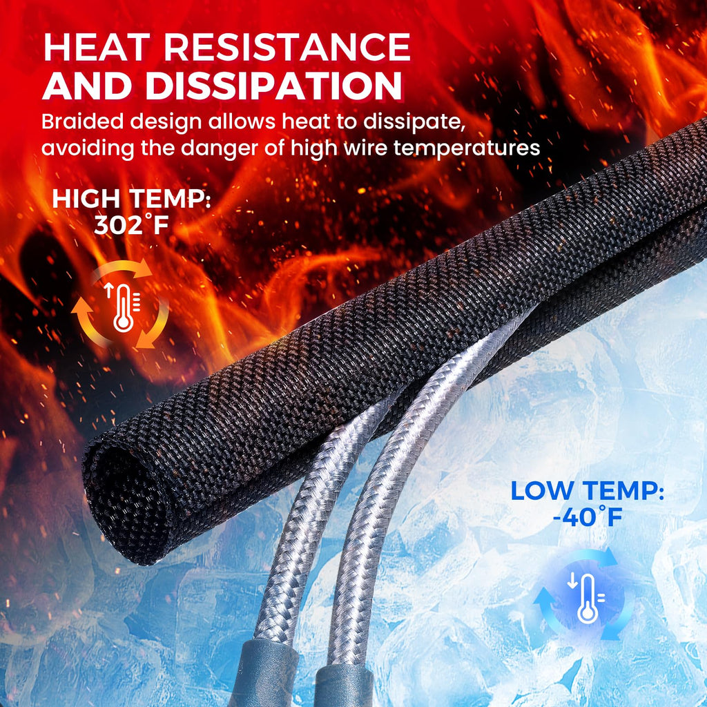 Sonoreboom Automotive Mesh Woven Wire Sheathing Split Wire Loom 3/8"-18ft
