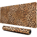 Lokigo Big Desk Pad, Large Desk Mat, 31.5"x15.7", Leopard Print
