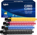 MP C2003 C2503 Toner Cartridge Black Cyan Magenta Yellow - Replacement for Ricoh C2003 C2503 841918 841921 841920 841919 High Yield for Lanier Savin MP C2503 C2003 C2004 C2504 Printer,4 Pack