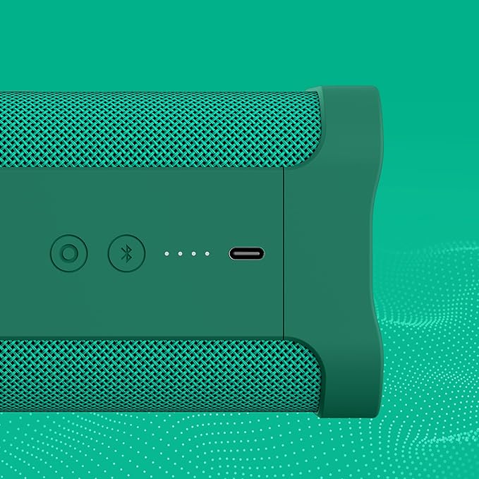 Skullcandy Terrain XL Wireless Bluetooth Speaker - IPX7 Waterproof Portable Speaker, 18 Hour Battery, Nylon Wrist Wrap, True Wireless Stereo (Green)