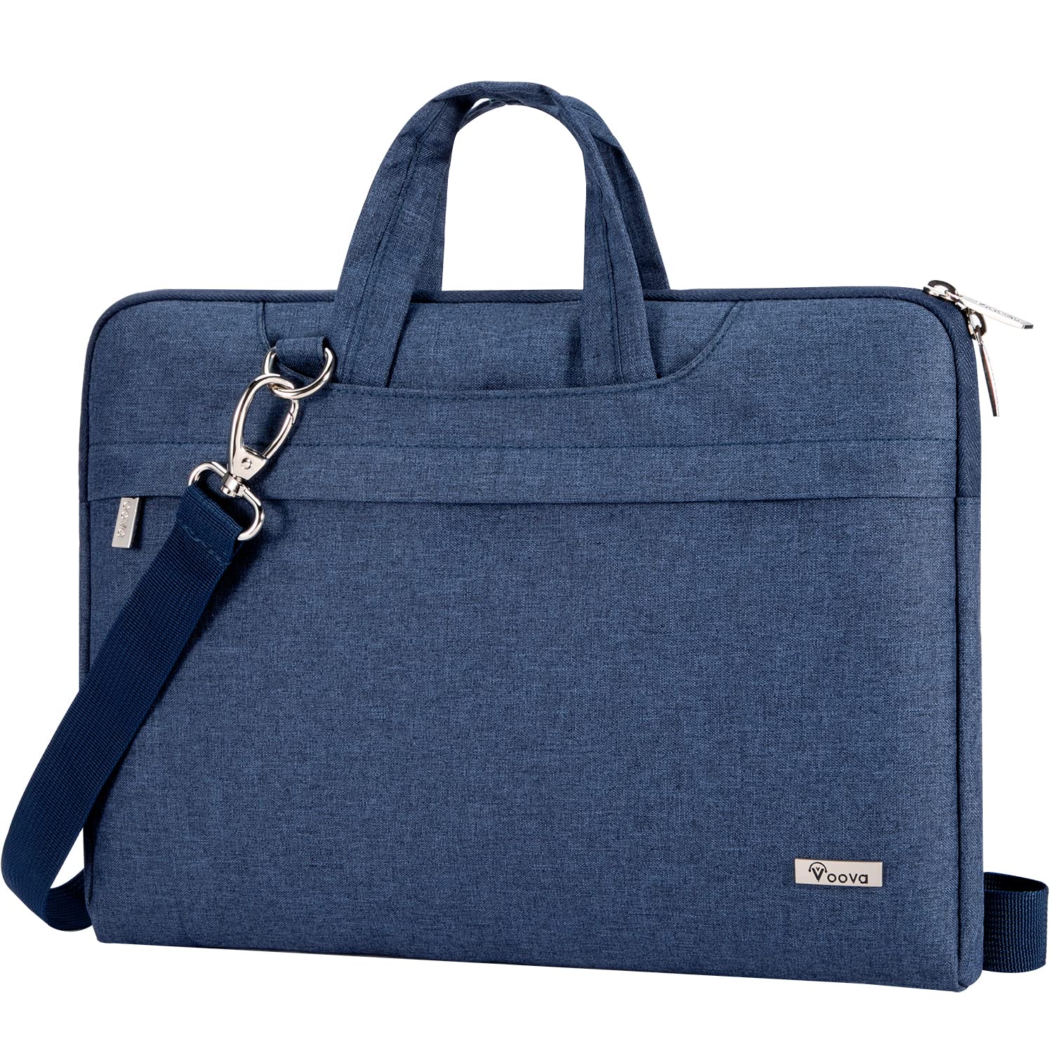 Voova Laptop Bag 15.6 Inch, Waterproof Computer Sleeve Carrying Case with Shoulder Straps & Handle Compatible with Macbook Air 15 M2/M3/M4, MacBook Pro 15/16, 15-16 Inch Hp Dell Lenovo Asus, Blue