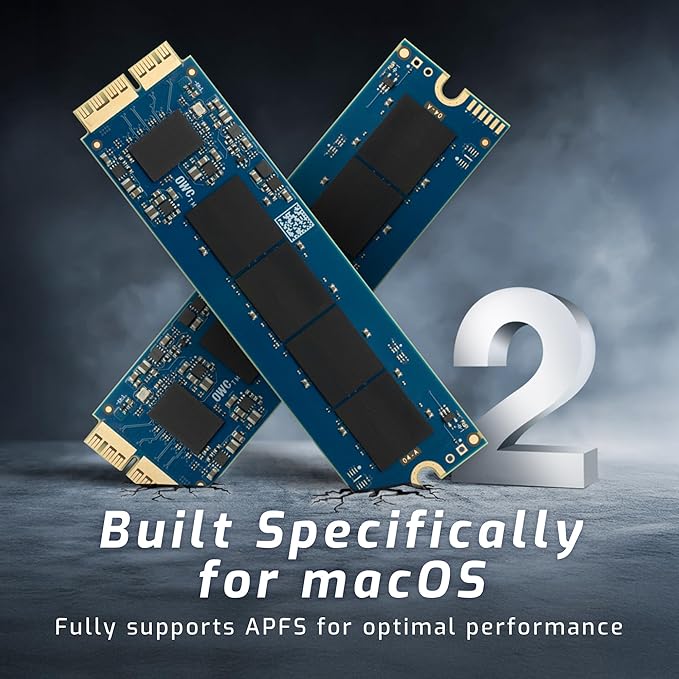 OWC 2.0TB Aura Pro X2 (GEN 4) SSD Upgrade Compatible with Mac Pro (Late 2013), High Performance NVMe Flash Upgrade, Including Tools & heatsink