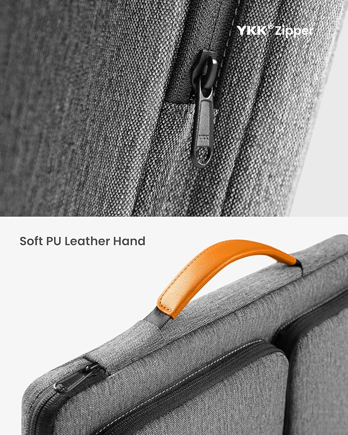 tomtoc 360 Protective Laptop Sleeve for 14-inch MacBook Pro M4/M3/M2/M1 Pro/Max A2918 A2992 A2779 A2442 2024-2021, 13.5-14.4 Inch Surface Laptop 6/5/Studio 2/1, Water-Resistant Carrying Case