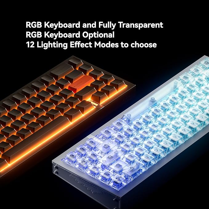 MelGeek REAL67 Wired Keyboard, Hall Effect Magnetic Switch Gaming Keyboard, 65% Compact Rapid Trigger (Calcium- Gray)