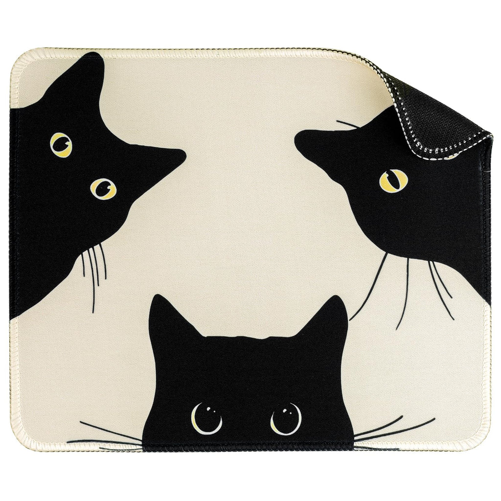 Funny Mouse pad Square Cute Mouse Mat for Wireless Mouse Small Office Computer Mousepad for Desk Mat Laptop with Non-Slip Rubber Base (3 Pack)