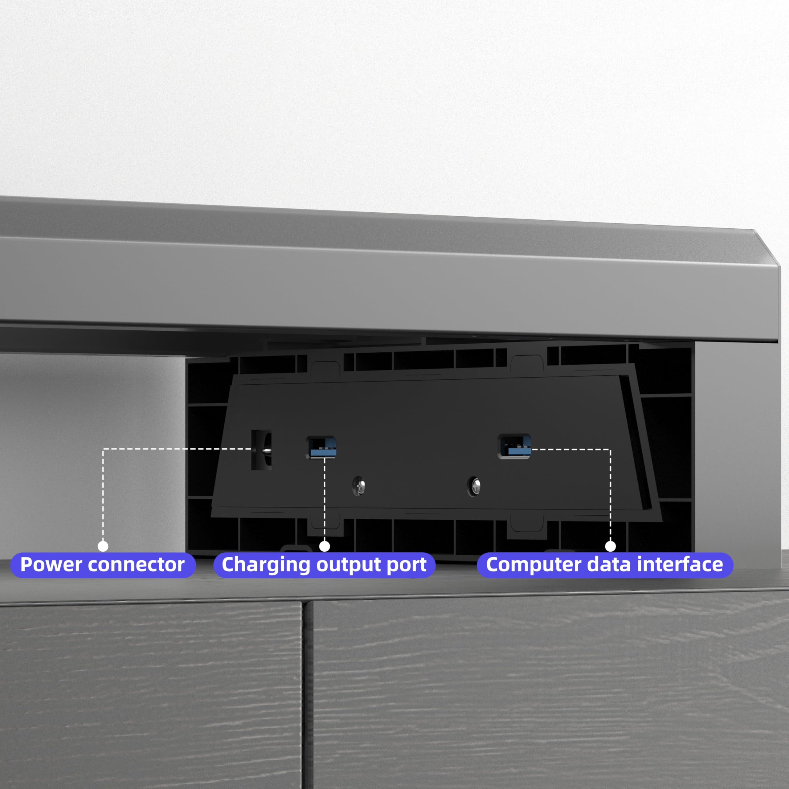 GECKOSTROLL Computer monitor stand (USB Hub Fast Charging Version, 550mm)