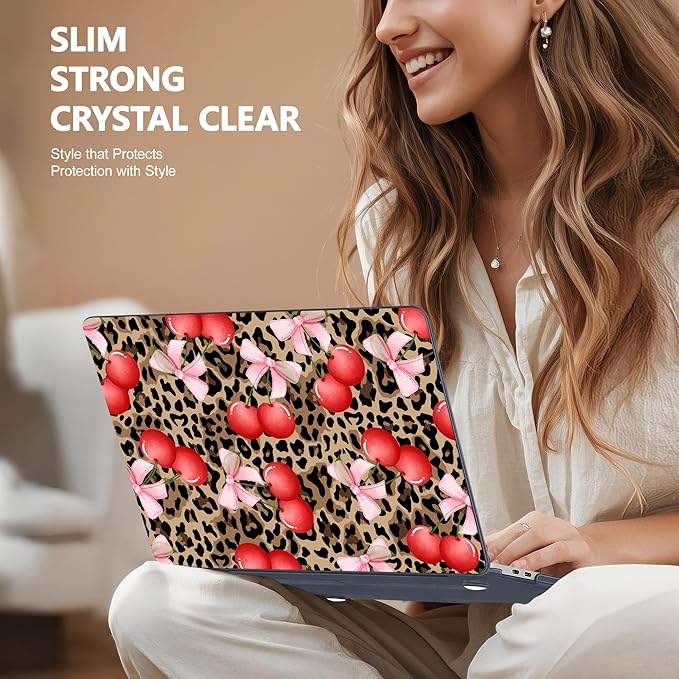 for MacBook Pro 16 inch Case 2019 2020 Release Model A2141, Plastic Hard Shell Cover with Keyboard Cover & Screen Protector for MacBook Pro 16 inch with Touch Bar & Touch ID, Leopard Cherry