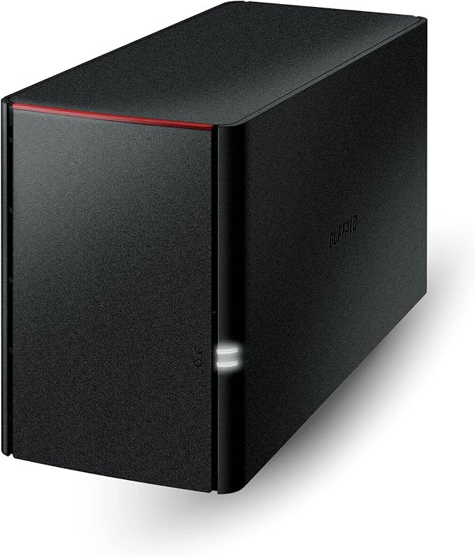 BUFFALO LinkStation 220 8TB 2-Bay NAS Network Attached Storage with HDD Hard Drives Included NAS Storage that Works as Home Cloud or Network Storage Device for Home