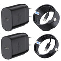 TT&C 30W USB C Fast Charger with 10FT & 6.6FT Cables for iPhone 17, 16, 15