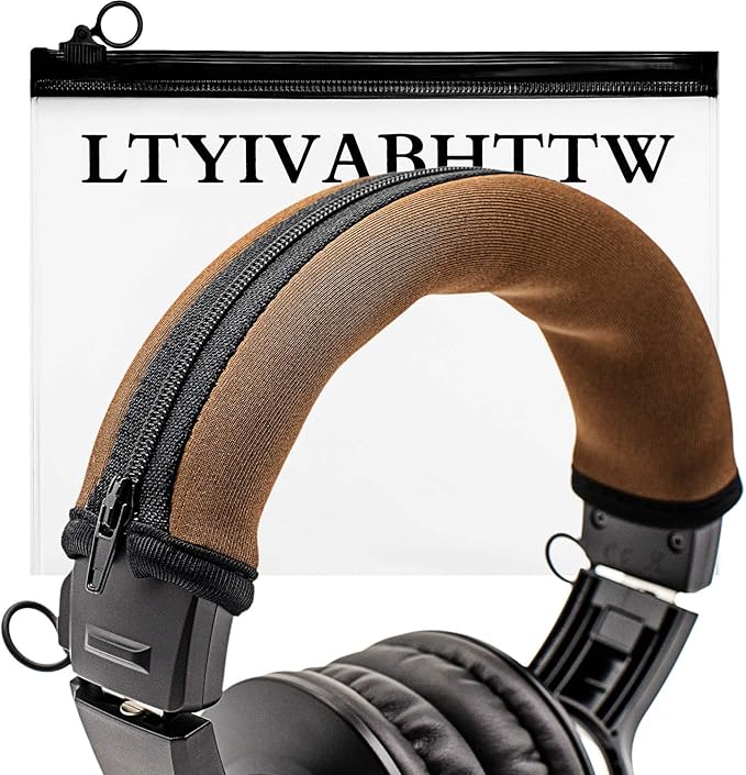 Replacement Headband Cover Compatible ATH M50X M50 M40X M40 M30X M20X Headphones (Brown)