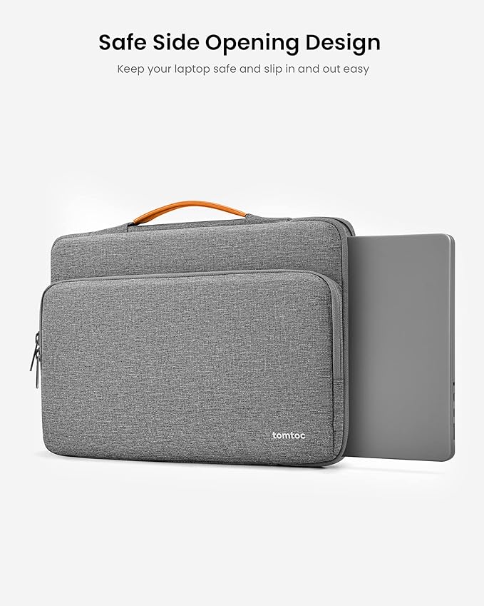 tomtoc 360 Protective Laptop Carrying Case for 2025 13-inch MacBook Air M4/A3240 M3/A3113 M2/A2681 M1/A2337, MacBook Pro M2/A2686 M1/A2337, iPad Pro M4 & iPad Air M3, Water-Resistant Laptop Bag