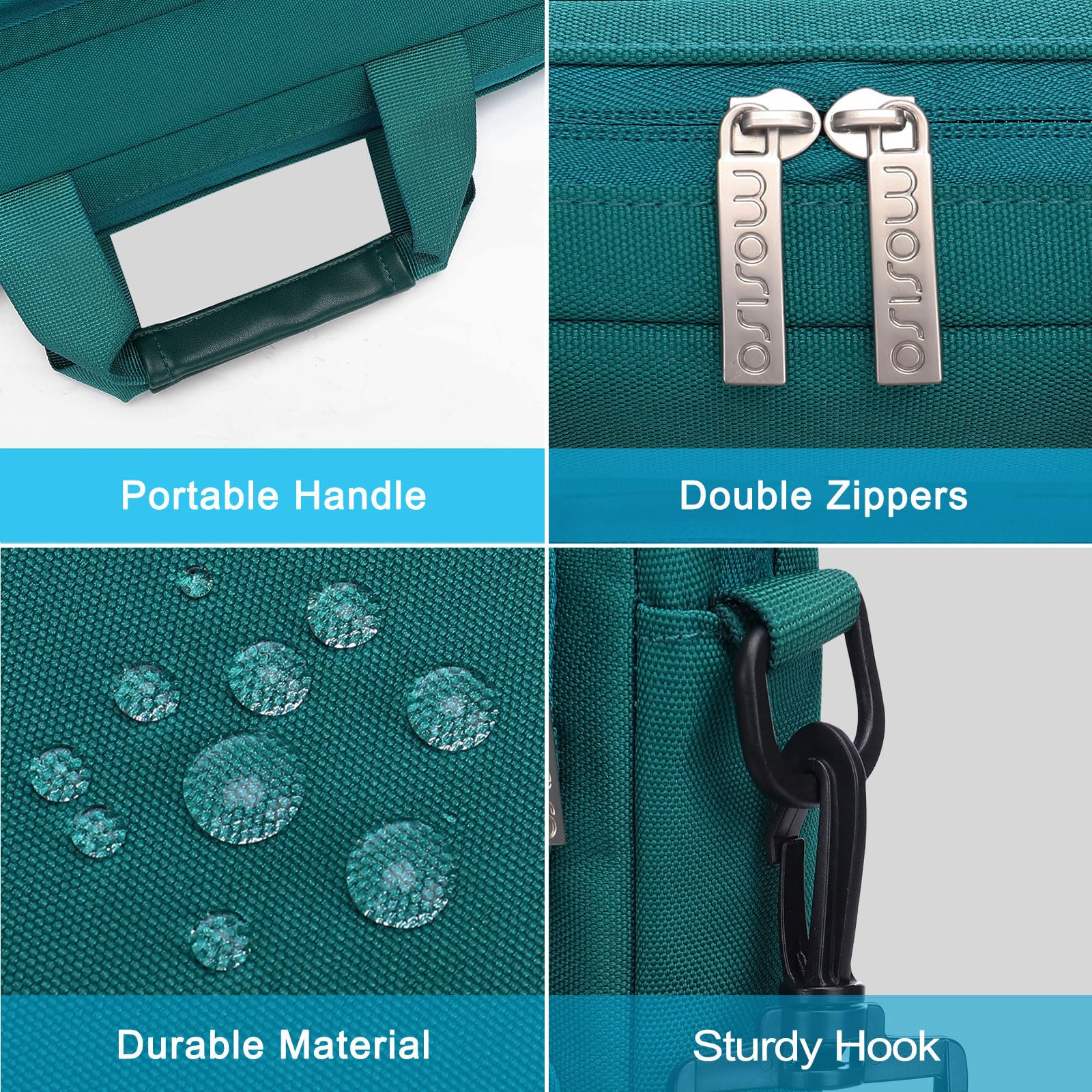 MOSISO Laptop Shoulder Bag 15.6 inch, 15-15.6 inch Computer Bag