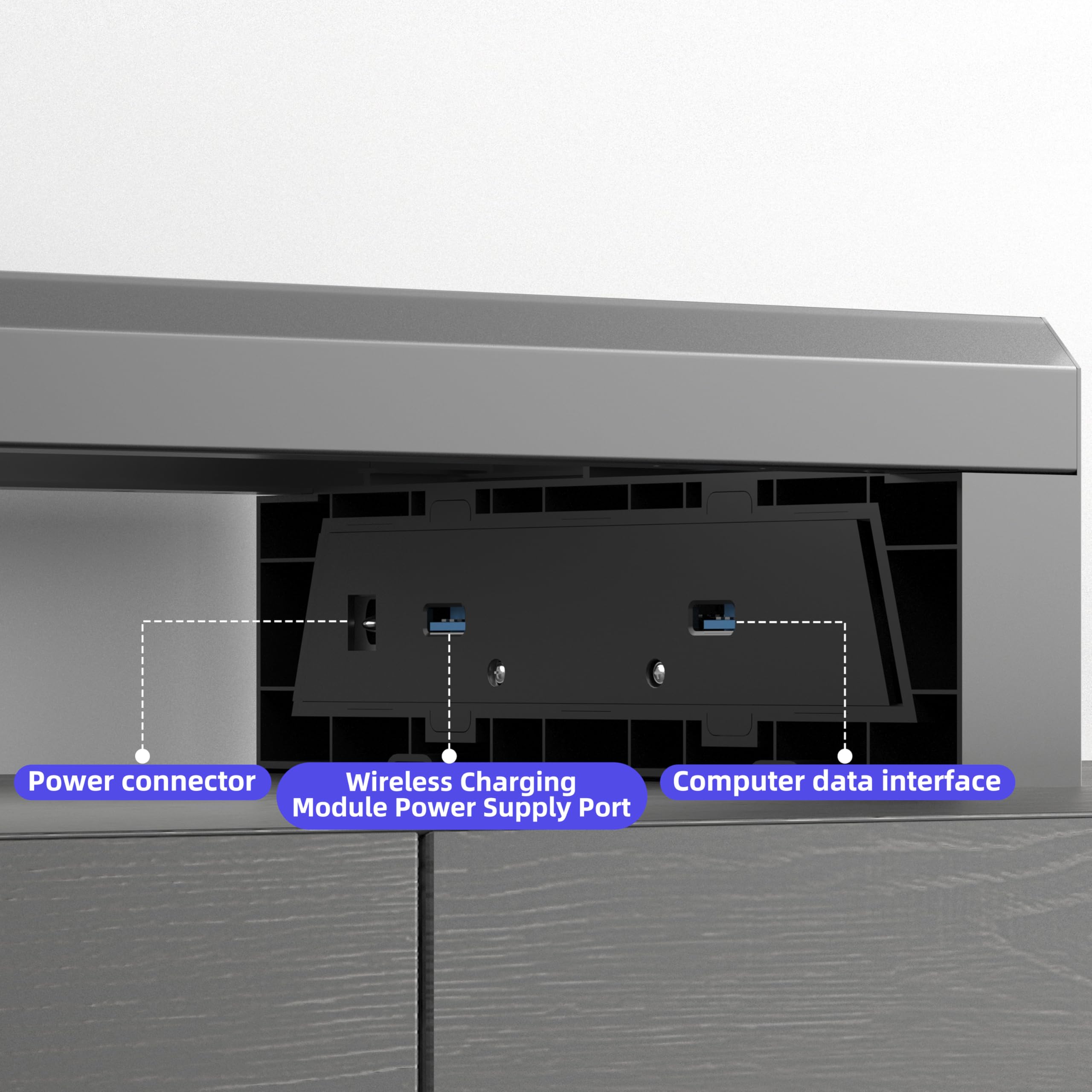 GECKOSTROLL Computer monitor stand (Wireless Charging, Two-layer 700mm)