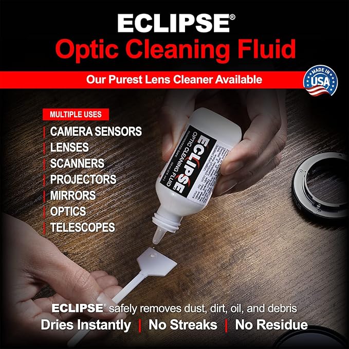 Photographic Solutions Digital Survival Kit - Type-1 (20mm) Sensor Swab, PEC-PAD Photo Wipes, E-Wipe Packet, Eclipse Optic Cleaning Fluid - Camera Cleaning Kit with Travel Bag