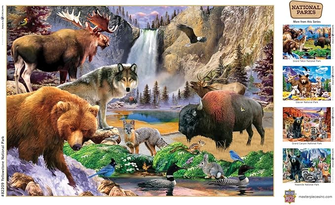 MasterPieces 500 Pieces Jigsaw Puzzle for Adults, Family, Or Youth - Yellowstone National Park - 15"x21"