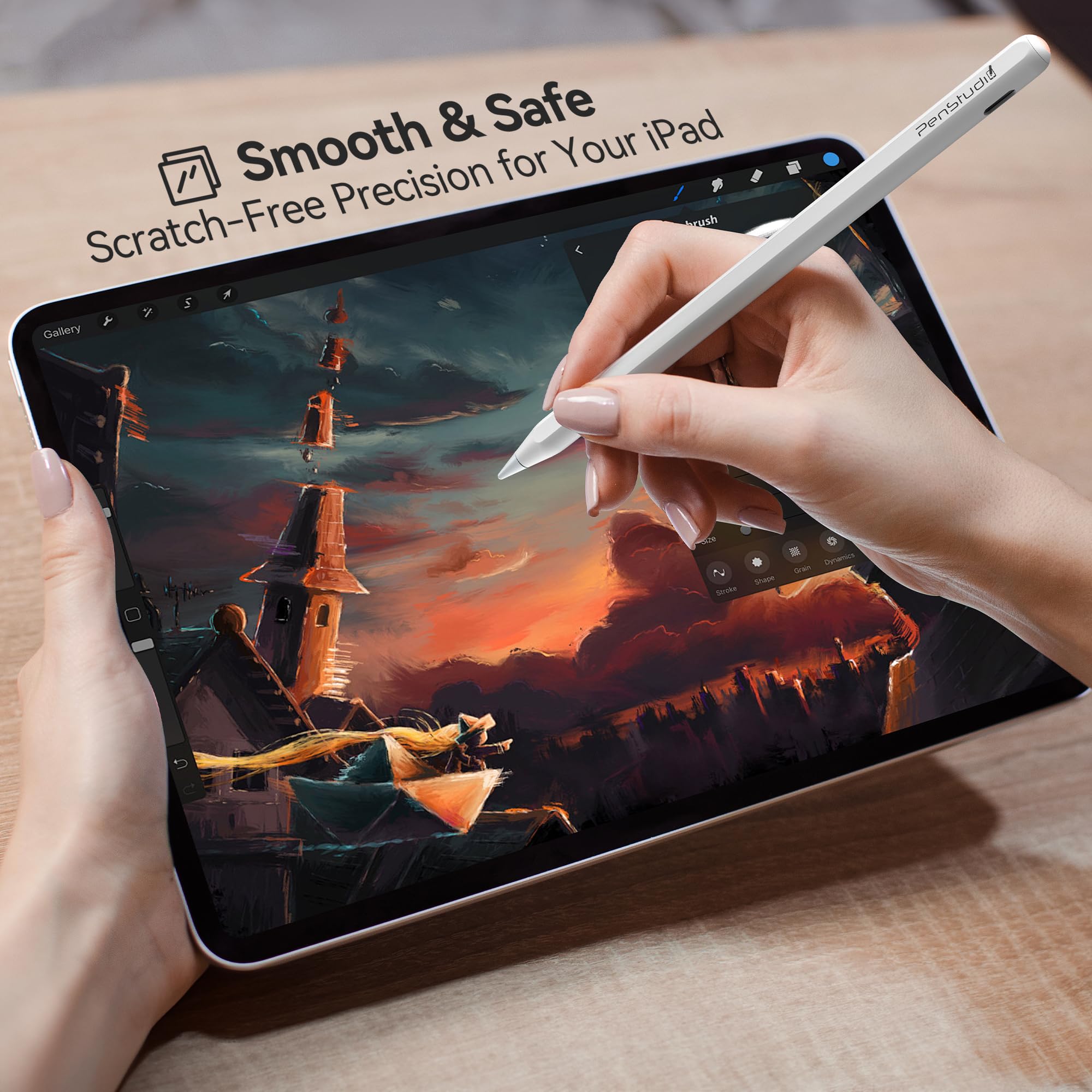 Penstudio Replacement Tips for Apple Pencil Pro 1st 2nd USB-C, 3 Pack Black