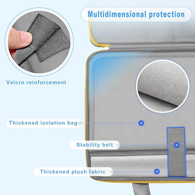 ZINZ Slim Expandable Laptop Case 15.6 Inch Sleeve Upgraded Protective Durable Recycled Carrying Case Compatible with MacBook 15" & 16" and Most 15" 15.6" 16" Notebook,G01YL01