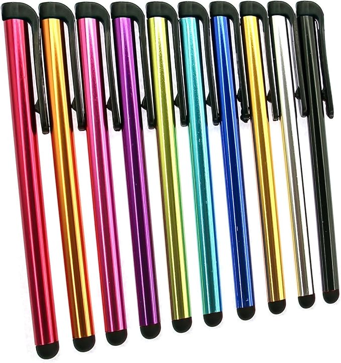 INNOLIFE Metal Stylus Touch Screen Pen Compatible with Apple iPhone 4 4S 5 5S 5C 6 6 Plus iPad Galaxy Tablet Smartphone PDA (50)