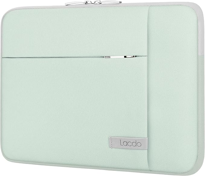 Lacdo 13 inch Laptop Sleeve Case for 13 inch New MacBook Air M4 A3240 2025, M3 A3113, M2 A2681, M1 A2337 | 13" MacBook Pro M2/M1 A2338 A2251 A2289 | 13" iPad Air M3/iPad Pro M4 Computer Bag, Green