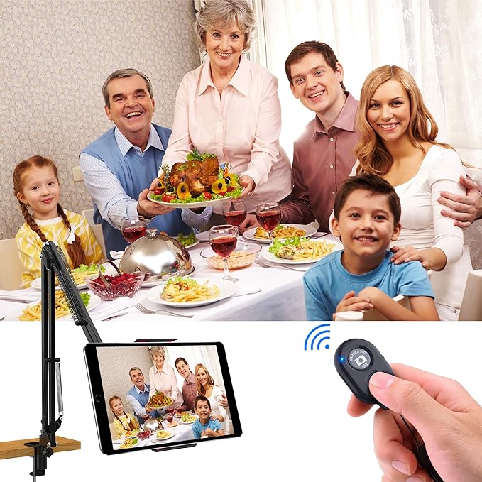 Wireless Camera Remote Shutter for Smartphones (2 Pack), Zttopo Wireless Phone Camera Remote Control Compatible with iPhone/Android Cell Phone - Wrist Strap Included Black&White