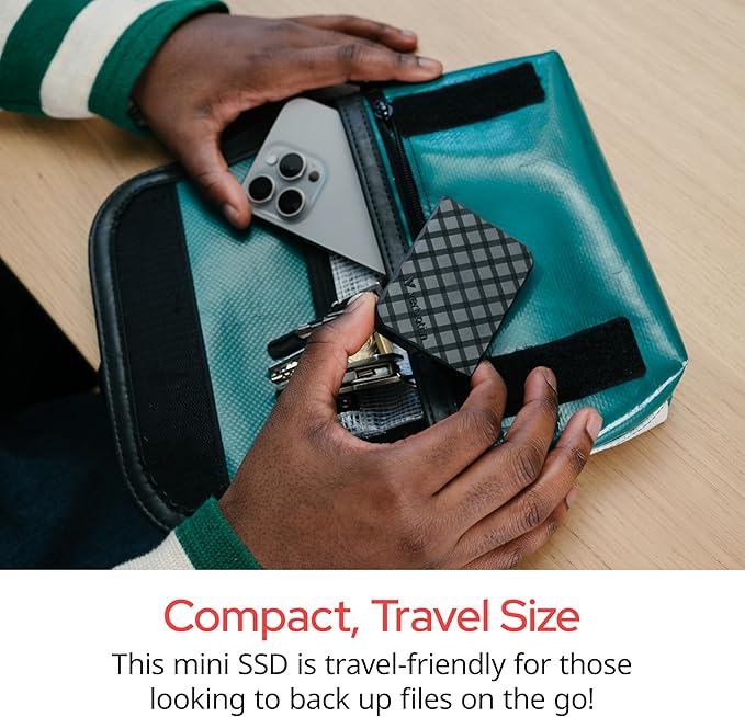 Verbatim 2TB Store 'n’ Go Mini External Solid State Drive USB 3.2 Gen 1 USB-C Connection - Diamond Black