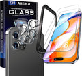 2 pack Full 9H+ 12 FT Military Grade Glass Screen Protector for iPhone 16 Pro + 2 pack Camera Lens Protector with easy Installation Frame Case Friendly 9H+ Hardness HD Clear Anti-Scratch Glass Full Edge Coverage 6.3" 16Pro