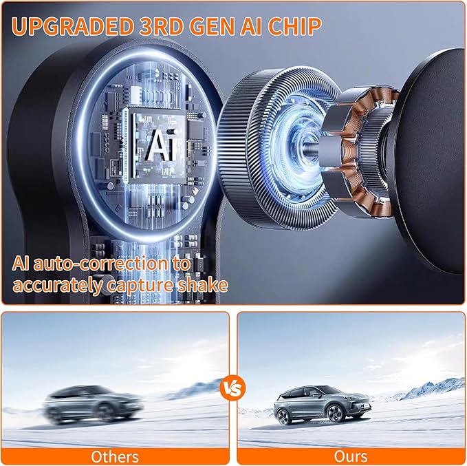71" Tripod for iPhone with Light, Auto Face Tracking Selfie Stick Tripod, Upgrade Strong Gimbal Stabilizer 360 Rotation with Remote for Content Creator Vlog Live Streaming Video Record Tiktok YouTube