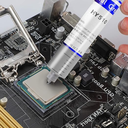 HY-510-25g Thermal Conductivity: >1.93W/m-k CPU Thermal heatsink Paste Silicone Grease Compound Non-Conductive for pc CPU gpu PS4 25Gram