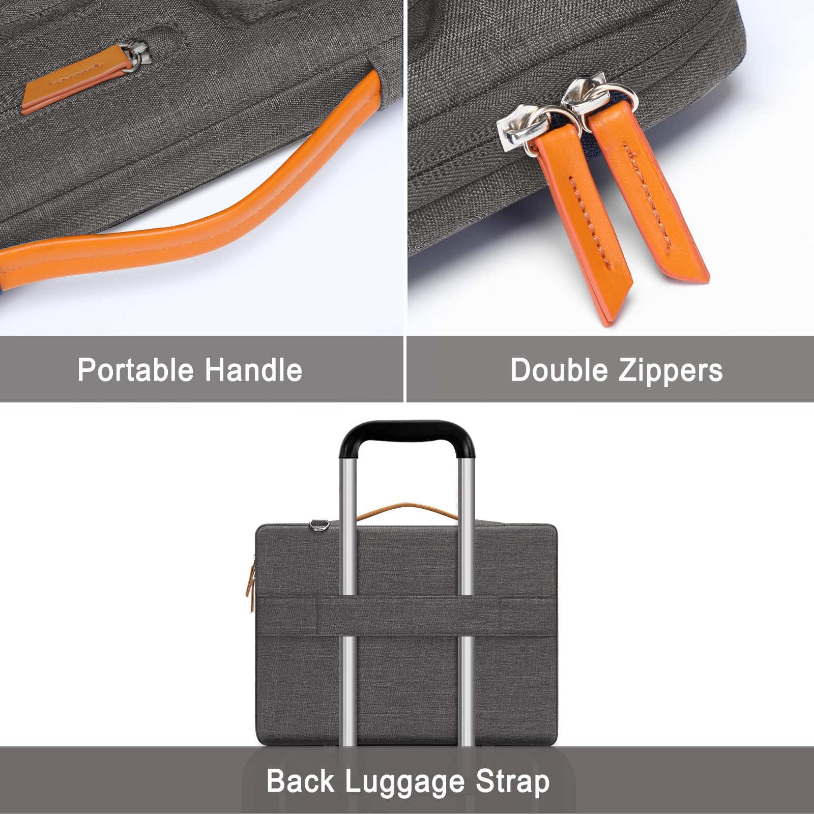 MOSISO 360 Protective Laptop Shoulder Bag, 15-15.6 inch Computer Bags
