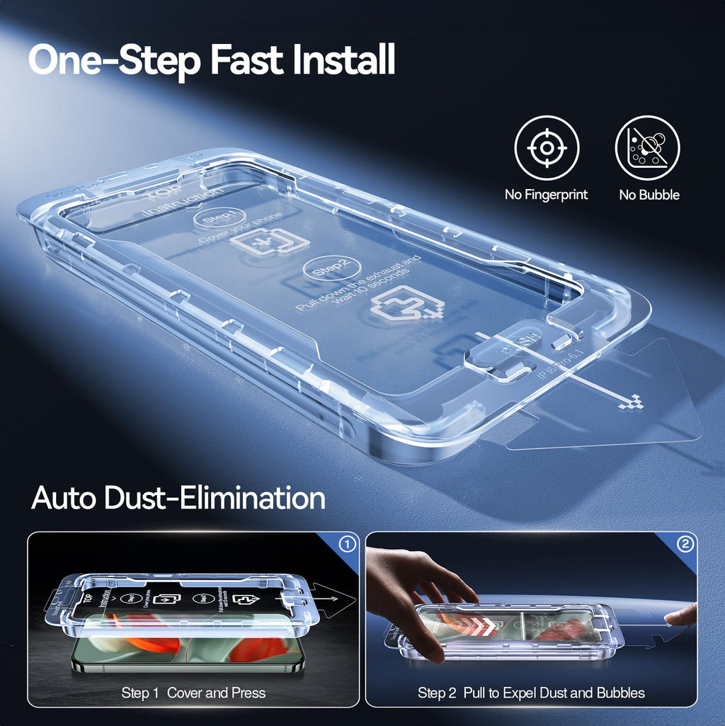 SMARTDEVIL [3+1 Pack Tempered Glass for Google Pixel 9Pro Screen Protector