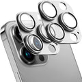 SHANG PIN JIA 2 Pack Camera Lens Protector for iPhone 13 Pro/13 Pro Max,[Not Easy to Breakn ] AR Tempered Glass Strong Adsorption Metal Camera Cover Screen-Silvery
