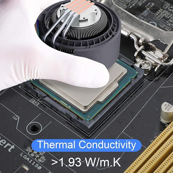 HY-510-100g (25g*4) Thermal Conductivity: >1.93W/m-k CPU Thermal heatsink Paste Silicone Grease Compound Non-Conductive for pc CPU gpu PS4 100 Gram
