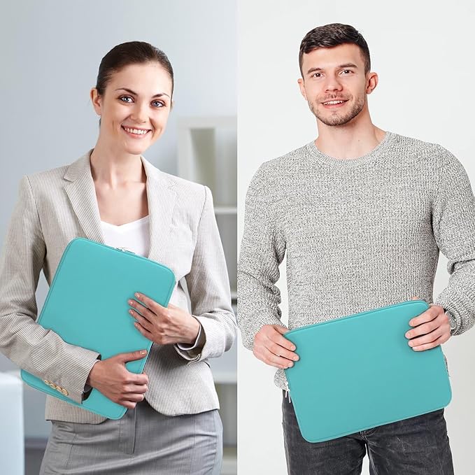 RAINYEAR 14 Inch Laptop Sleeve Protective Case Soft Lining Padded Zipper Cover Carrying Bag Compatible with 14" Notebook Computer Tablet Ultrabook Chromebook (Blue, Upgraded Version)