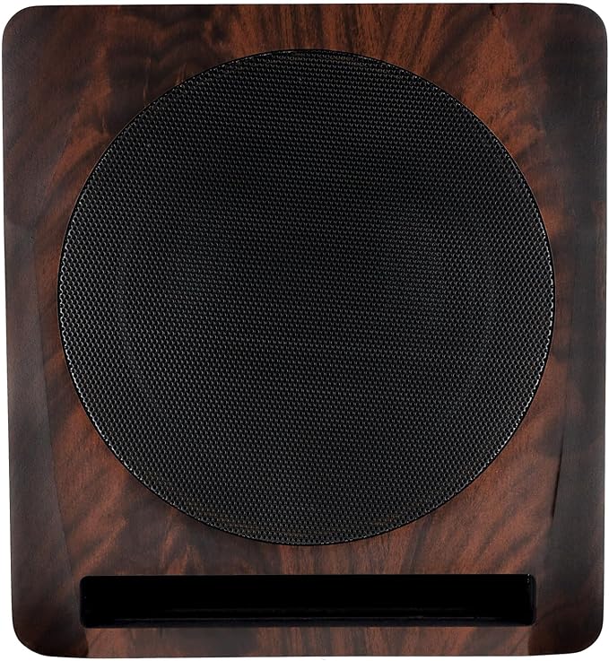 Rockville APM10D Active Studio Subwoofer in Dark Wood, 10", 400W, MDF Wood, RCA/XLR/Optical, Front-Firing Port, Perfect for Studios and Music Production