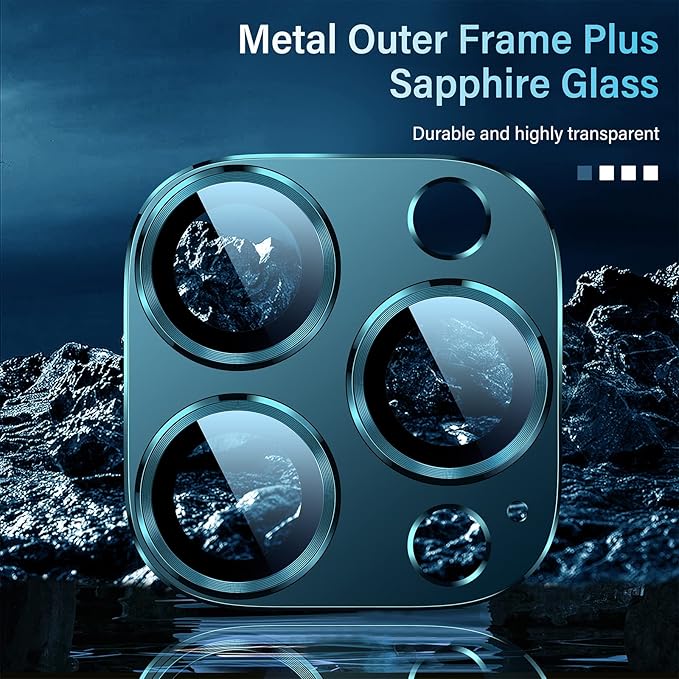 Uyiton Tempered Glass Screen Protector for iPhone 12 Pro Max, 9H Hardness, Scratch Resistant, Easy Installation, Protects Camera Lens