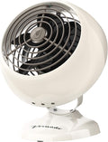 Vornado VFAN™ Mini Classic Vintage Fan, Retro Metal Air Circulator, For Desk & Bedside, 2 Speeds, Adjustable Tilt, Personal Cooling with Targeted Airflow, Quiet Fan, Vintage White
