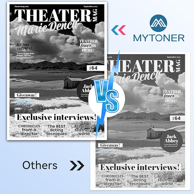 MYTONER Compatible Toner Cartridge Replacement for Brother TN660 TN-660 TN630 TN-630 Toner Cartridge for HL-L2300D HL-L2380DW HL-L2320D DCP-L2540DW MFC-L2700DW MFC-L2685DW Printer (2 Pack)