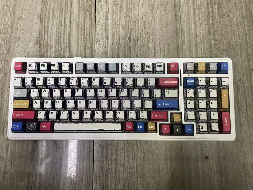x Aula F99 Pro Wireless Mechanical Keyboard, Gasket Hot Swappable Custom Keyboard with Knob, RGB Backlit,Pre-lubed Reaper Switches PBT Keycaps BT5.0/2.4GHz/USB-C Creamy PC Gaming Keyboards - Blue