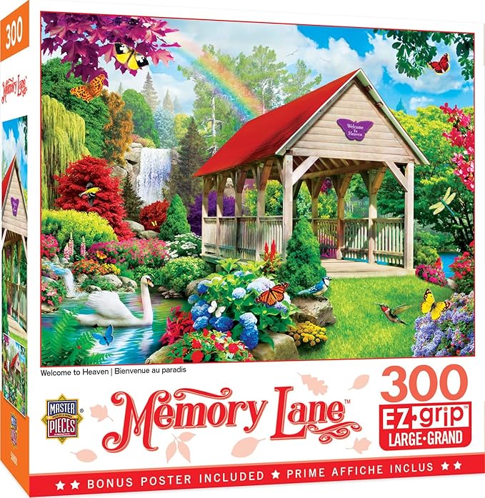 Masterpieces 300 Piece EZ Grip Jigsaw Puzzle - Welcome to Heaven - 18"x24"