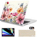 Mektron for 2026 MacBook Air 13-inch M5 Laptop Case A3449 with 13.6-inch Liquid Retina Display Fits 2025 A3240 M4 2024 A3113 M3 2023 A2681 M2 Printed Shell for MacBook Air 13.6", Colorful Floral