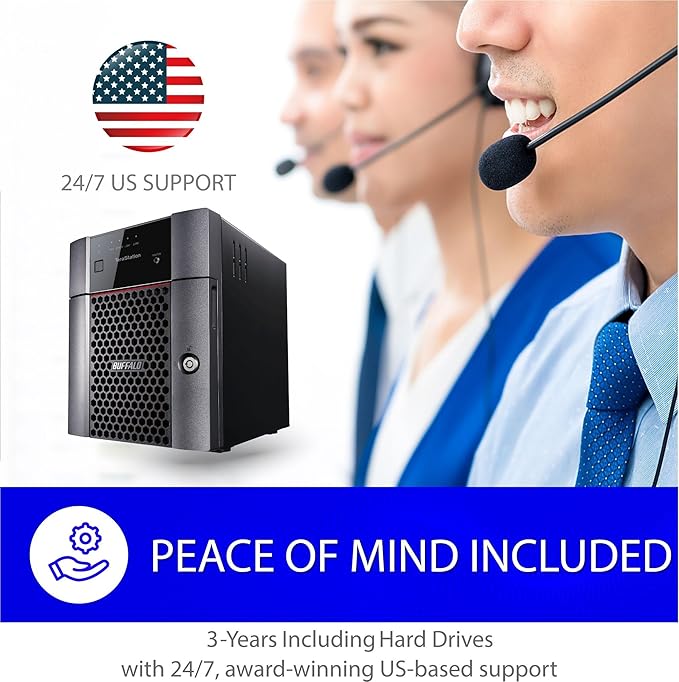 BUFFALO TeraStation Essentials 4-Bay Value-Focused Desktop NAS 16TB (4x4TB) with Hard Drives Included
