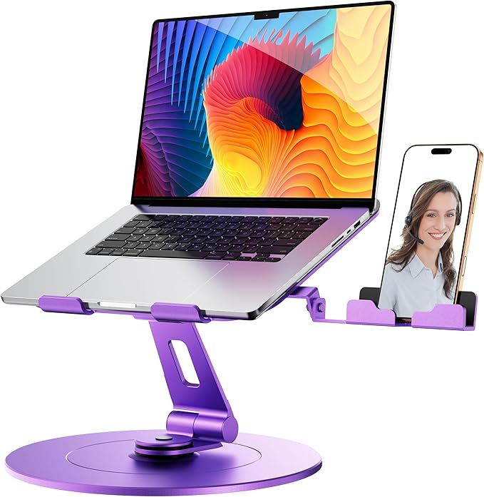 LOXP Ultra-Stable Laptop Stand for Desk with Larger Base