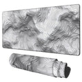 NITAHHHY Large Mouse Pad Wave Lines Gaming Desk Pad Computer Keyboard Non-Slip Waterproof Mouse Mat with Rubber Base and Stitched Edges Entertainment Office Writing Desk Mat 35.4 x 15.7 Inches