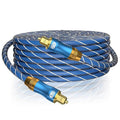 EMK Digital Optical Audio Cable - Fiber Optical Toslink SPDIF 33Feet/10M Male to Male Cord for Home Theater, Sound Bar, TV, PS4, Xbox, PlayStation & More