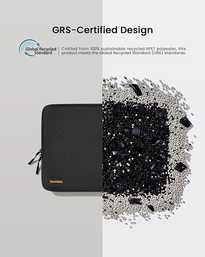 tomtoc 360 Protective Laptop Sleeve Set for 14-inch New MacBook Pro M4/M3/M2/M1 Pro/Max A3112 A3401 A3185 A2992 A2918 A2779 2024-2021, Water-Resistant MacBook Case Bag with Organized Accessory Pouch
