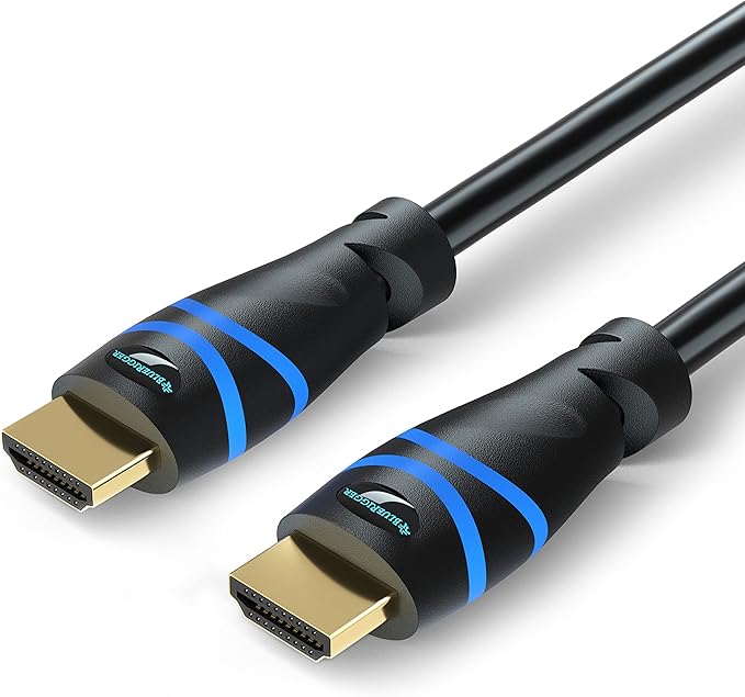 BlueRigger 8K HDMI Cable 10FT- 4 Pack, (8K 60Hz HDR, HDCP 2.3, High Speed 48Gbps) - Compatible with PS5/PS4, Xbox, Roku, Apple TV, HDTV, Blu-ray, PC