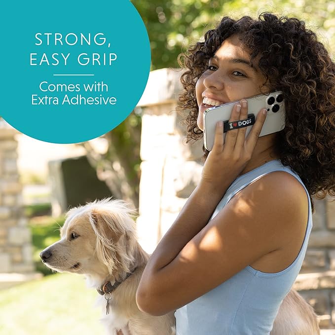 LOVEHANDLE Universal Phone Grip for Smartphones & Mini Tablets - Phone Holder for Hand - Wireless Charging Compatible - Made in The USA - Ancestors