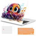 Mektron Case for 2026 MacBook Air 15 INCH M5 A3448 Compatible with M4 A3241 /M3 A3114 /M2 A2941 Printed Plastic Hard Shell Cover with 15.3" Liquid Retina Display Touch ID- Cute Octopus